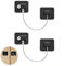 Zhenghebuy Candado Nevera Niños,2 Piezas Cerradura para Puerta de Frigorífico,Cerraduras de Seguridad para Ventanas Con Llave para Gabinete,Armarios(Negro)