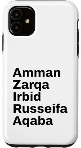 iPhone 11 Jordan Cities and Towns Travel Case