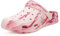 Sabots Femmes Chaussures de Jardin Été Semelles de Support Arch Pantoufles Sandales de Plage, Rose, 41/42 EU, Étiquetage de Semelle 260