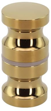 Nes Home Round Brushed Brass Aluminium Shower Door Knob Handle