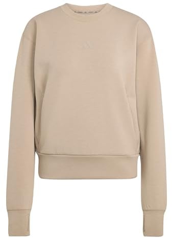 adidas Damen D4t Workout Warm Up Crew Neck Sweatshirt