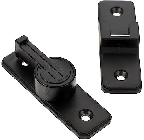 VILLCASE 90degree Barn Door Latch Rotatable Lock for Screen Door Gate Hasp Bar for Bathroom