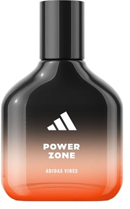 adidas Vibes Power Zone Unisex Eau de Parfum | Sportlicher Duft, bernsteinfarben, langanhaltend, Noten von Oud und Pflaumennektar, Reisegröße (47 ml).