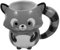 CLISPEED Taza de Cerámica Forma de Mapache Taza de y Café Diseño Kawaii para Bebidas Calientes y Frías para de Animales 350Ml