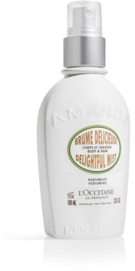 L'OCCITANE Almond Hair & Body Mist, Hydrating Fragrance Spray, 3.3 Fl Oz