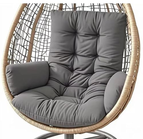 Coussin Fauteuil Suspendu, Coussin de Jardin, Coussin de Remplacement pour Chaise D'oeuf Suspendue Intérieur et Extérieur, Coussin Balancelle, pour Terrasse, Jardin