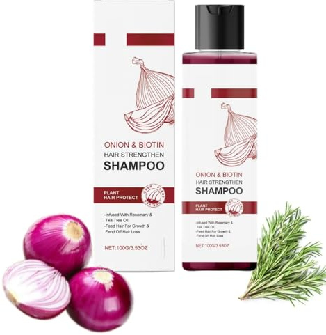 Onion Shampoo, Biotin Hair Growth Shampoo With Natural Rosemary Tea Tree Oil, Anti Hair Loss Treatment - Scalp Smooths Thickening Formula Support Hair Regrowth For Women & Men