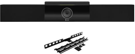 Poly Studio 4K UHD - Cámara de videoconferencia USB todo en uno con soporte para pantalla VESA, matriz de micrófonos de seis elementos, altavoces estéreo, DirectorAI, marco de altavoces, certificado