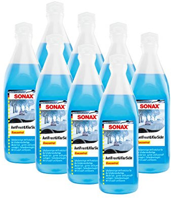 SONAX 8X 03321000 AntiFrost&KlarSicht Konzentrat Frostschutz Citrusduft 250ml