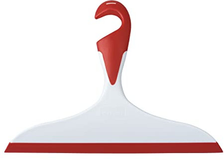 WENKO Badezimmerwischer Loano Chilli-Rot, 17 x 2.5 x 23 cm