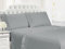 Swift Home Bettwäsche-Set, Mikrofaser, gerüschter Saum, doppelt gebürstet und ultraweich, knitterfrei, einfach anzubringen, langlebig, Grau, Kingsize, (109299-GRE-K)