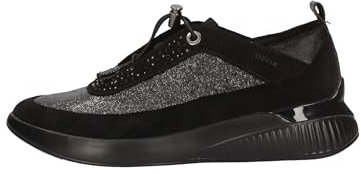 Geox D THERAGON A Zapatillas Sin Cordones Mujer, Negro (Black C9999), 36 EU