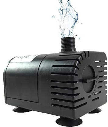 12V-24V DC Dry-Run Protection Brushless Submersible Water Pump, 410GPH, for Solar Fountain, Fish Pond, and Aquarium
