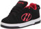 Heelys Uni-Kinder-Sneaker, Schwarz/Rot, 7 Big Kid