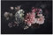 Bilderwelten Glasbild Echtglas Wandbild - Blumen mit Nebel auf Schwarz 40 x 60cm