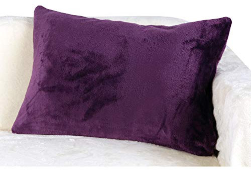 Bestlivings Kissenhülle Kuschel Celina, in der Größe 40 x 60cm - Violett - Kissenbezug mit Reißverschluss
