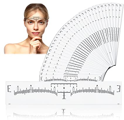 150 PCS Augenbrauen Lineal Einweg Permanent Make-up Microblading Augenbrauen Lineal Tattoo Aufkleber Positioniert für Augenbrauen Microblading Schablone