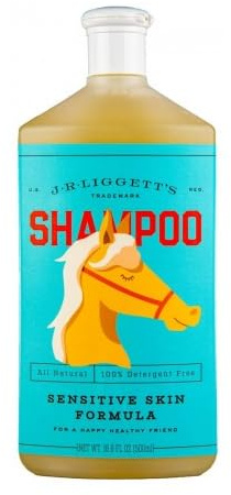 J.R.LIGGETT'S Natural Liquid Horse Shampoo - Non-GMO, 100% Detergent-Free Formula Gently Deep Cleans and Supports Healthy Skin and Coat - Ideal for Dry, Itchy, or Sensitive Horses - 16.9 fl oz