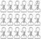 Aoliandatong 60 Pcs Swivel Clasps Clips, D Ring Keychain Hooks Swivel Snap Hooks Clips, Lobster Claw Clasps for Lanyard Clips Key Rings Puppy Chains Bags(0.59 Inside Width)