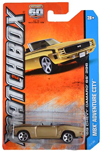 Matchbox '69 Chevy Camaro SS 396, Adventure City 16/120 [Gold]