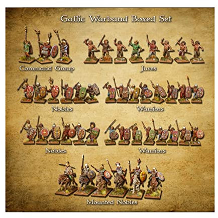 Clash of Spears Gallic Boxed Set - Brettspiel - Miniaturenkriegsspiel - Klassisch - Ab 168 Jahren - Geschichte - Unisex - Teen