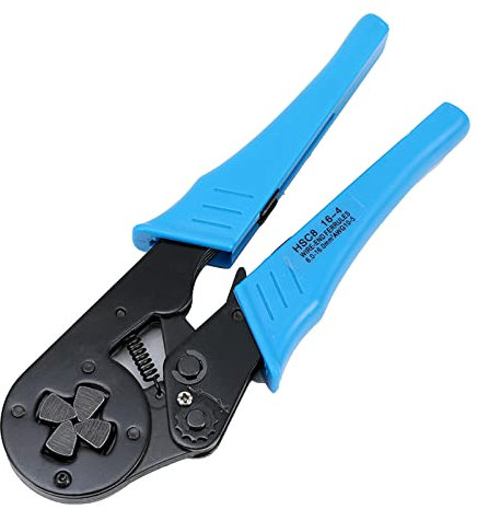 DOPORA Werkzeuge - Crimpzange Aderendhülsen-Crimpzange 6-16 mm² (10-5 AWG) Selbsteinstellende Ratschen-Crimpzange HSC8 16-4 Vierkant-Aderendhülse Aderendhülsen