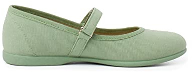 Pisamonas Merceditas niña Tela Cinta adhesiva fino Talla 36 en Color Verde helecho