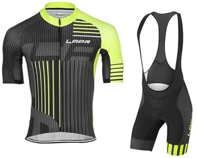 HOMTOL Fahrradbekleidung Kurzarm MTB Herren Radsportanzüge Herrentrikot Radhose Radtrikots Radsportanzüge Schnelltrocknend Atmungsaktiv (4XL, CAPAO-3)