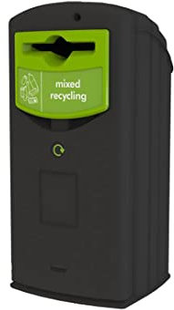 Office Needs Direct Envirobank External Mixed Recycling Bin 140 Litres with Wheelie Bin