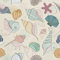HEKO PANELS Stoff Oxford Wasserdichte Meterware Canvas-Stoff Polyester Zum Nähen Nähstoffe Möbelstoffe Dekostoffe Handwerken Wasserabweisend Blickdicht Muscheln 1 Meter 155 x 100 cm, DX186