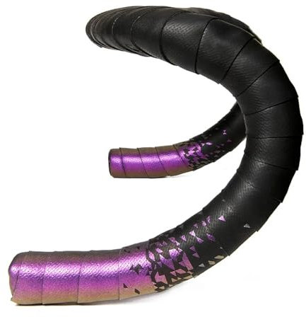 Lenkerband Lenkerband Straße Fahrrad Metall Serie Griff Radfahren Zubehör Getriebeband PU EVA. Perforiert wickeln. Lenkerband Rennrad (Color : Purple)