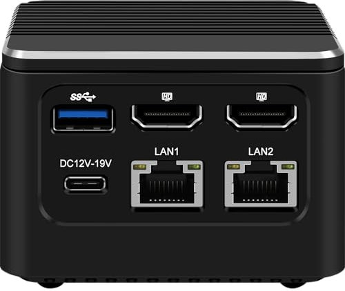 MR-M1 Pro Mini PC,12th Intel Alder Lake- N200 Onboard 8GB RAM 512GB M.2 SSD Mini PC Windows 11 Pro, Dual 2.5GbE LAN, 4K UHD,Home/Business Mini Desktop Computer