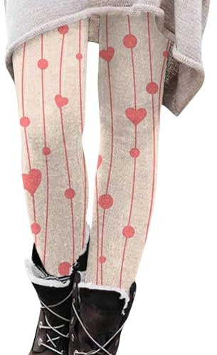 KONG JIMFAN Sporthose Wanderhose Sporthose Damen Mit Handytasche Unterhosen Langlaufhose Damen Damen Thermohose Winter Leggings Damen Winter Gefüttert Thermo Unterhose(#2 Light pink,M)