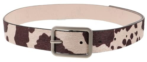 VALICLUD Kuh-PU-Gürtel Jeansgürtel Westerngürtel für Damen Damengürtel milchkännchen Westerngürtel für Mädchen mit westlichem Gürtel Mode Hose Zubehör die Kuh