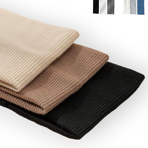 CROMPI Bandeau Cheveux Femme, Fille Ou Enfant, 8cm Coton Bandeaux Mode pour Femmes Antidérapant. Avec Fitness Materiel, Accessoires Cheveux pour Maquillage, Yoga, Sport. Résistant Et Respirant 3pcs