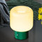 FANHAO Touch Bedside Table Lamp, Portable Cordless Rechargeable Mushroom Lamp with Opal Glass Lamp Shade, 3-Way Dimmable, 4000mAh Battery Operated, Mid Century Retro Small Lamp for Home Decor & Gifts