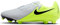 NIKE Phantom Gx II Academy FG/MG, Zapatillas de fútbol Hombre, Plateado Negro Verde Fluorescente, 40.5 EU