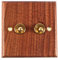 Tiardey Lichtschalter Massivholz Messing Kippschalter Platte Home Vintage Dekorative Panels