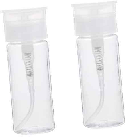 CANIGHT 100ml Press The Liquid Bottles Travel Size Mini Spray Bottles for Cleansing Water Nail Polish Remover Easy to Refill