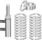 lyualma 80 Pièces Rondelles de Porte Inox Acier M10*16 * 1.5 Métal Rondelles de Fixation pour Gonds de Porte Rondelles Plates Metal
