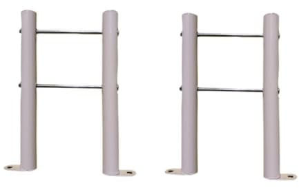 Kuntesetty 2 Pieces Aluminum Brackets Radiator Floor Brackets Floor Mount Radiator Legs Cast Iron Radiator Feets, 18cmx10cmx8.5cm