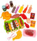 ABS Jouet Barbecue Enfant Ensemble Barbecue Jeu De Barbecue pour Enfant Jouet Barbecue Enfant Et Accessoires en-fants Barbecue Grill Playset Jardin Barbecue pour Les Filles Et Les Garçons
