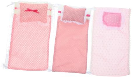 HOMOBABE 3sätze Teiliges Puppenhaus Zubehör Set Mit Miniatur Bettwäsche Und Teppichen Für Schlafzimmer Von Puppenhäusern Niedliches Bettset Für Kreative Spielmöglichkeiten