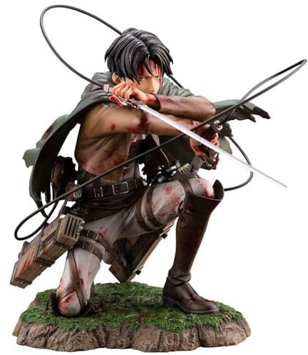 Huawealthy Levi Anime Figur Eren Jaeger Figur Pfadfinder Regiment Action Statue PVC Modell Desktop Ornamente Dekoration Souvenir Sammlung Geschenk für Fans