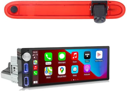 Carplay Android Autoradio mit GPS Navigation + HD Nachtsicht Bremsleuchte Rückfahrkamera für Mercedes Citan Tourer MIXTO 109 CDI (2012-2021)/Renault Kangoo II Master TWINGO (2008-2021)