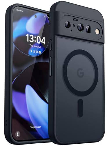 CANSHN für Google Pixel 10 Hülle mit Kameraschutz, Schwarz