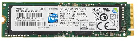 SIMPLETEK - Samsung PM961 Interne SSD 128GB M.2 2280 NVMe PCIe 3.0 x4 Hochleistungs-SSD mit TLC Speicher für PC und Laptop (Generalüberholt)