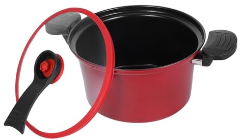 Ciieeo Pentola a Bassa Pressione Multifunzionale Antiaderente Pentola per e Stufato in Acciaio Inossidabile Utensile Ergonomico