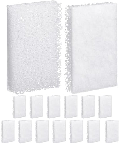 Maxcheck 15 Stück, kompatibel mit Betta-Diffusionskammer-Pad, Ersatz-Aquarium-Filtermedien, poliert Wasser während der letzten Phase der Filtration