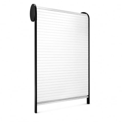 GreenWhim Roller Shutter Cabinet Door Tambour Sliding Cupboard Door with Side Tracks Space-Saving Privacy Cover for Kitchen, Office Storage, 50x60cm